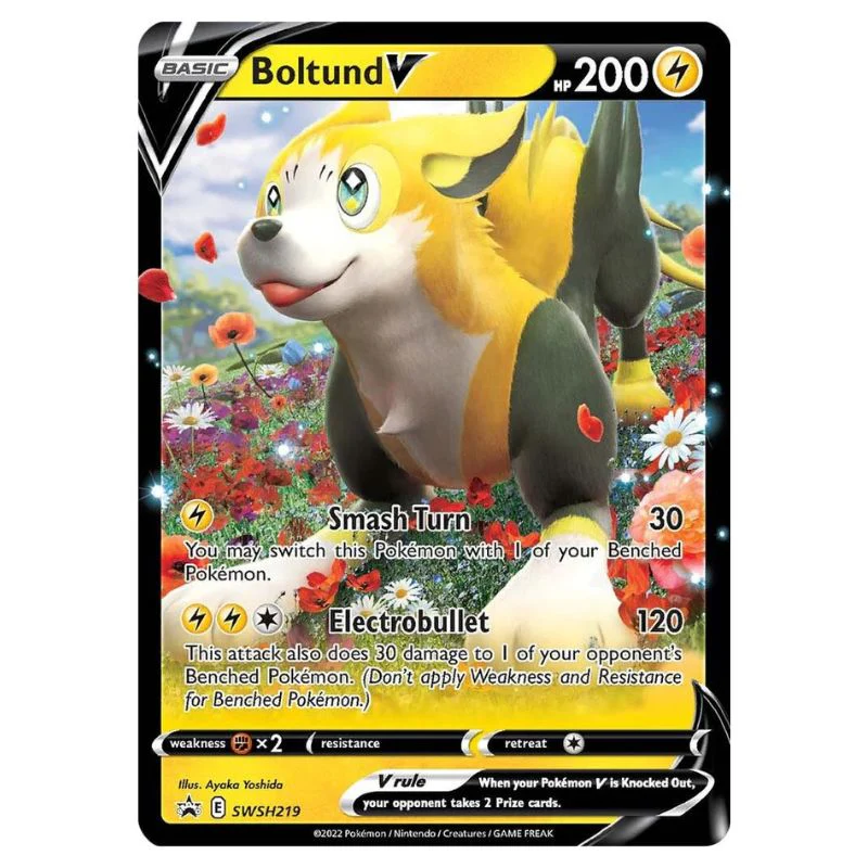 Boltund V - SWSH219 Black Star Promo - Jumbo (Stort kort)