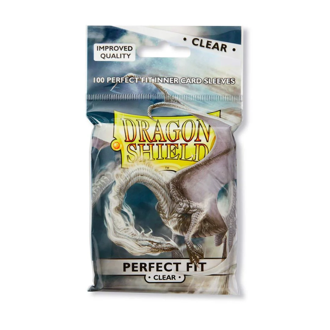 Dragon Shield: Standard Perfect Fit Sleeves - 100st - Clear