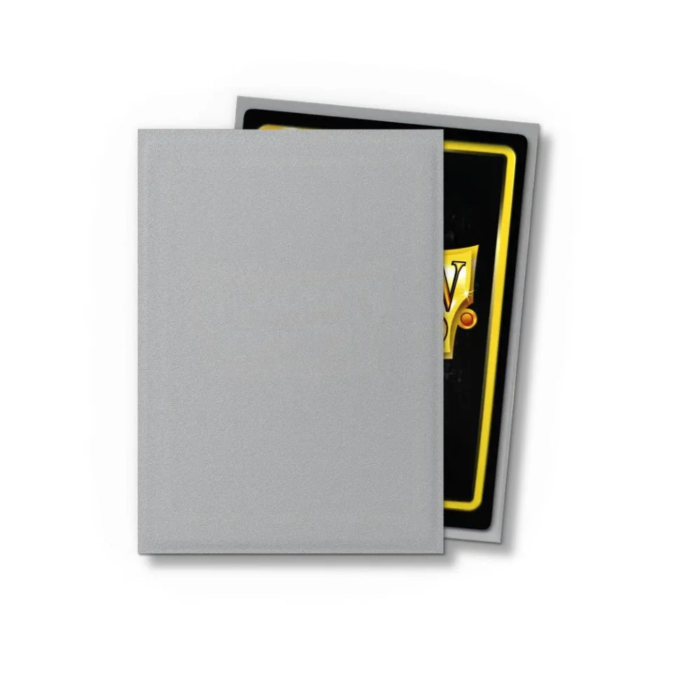 Dragon Shield: Standard Sleeves Matte - 100st - Silver - Image 2
