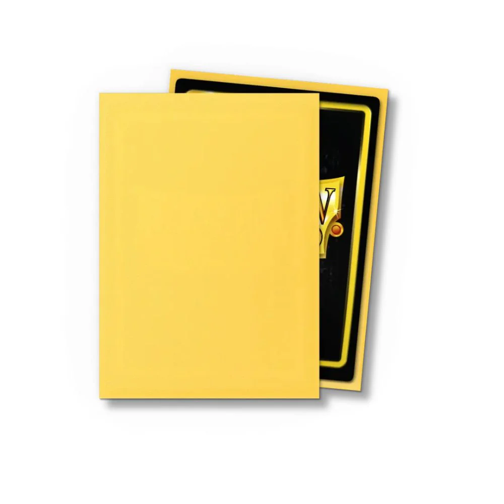 Dragon Shield: Standard Sleeves Matte - 100st - Yellow - Image 2