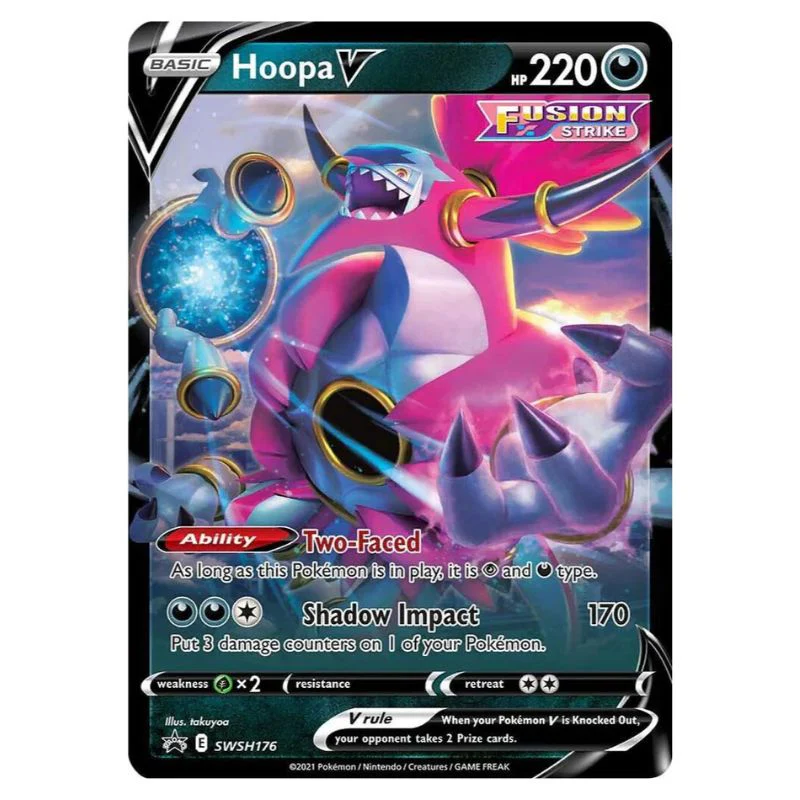 Hoopa V - SWSH176 - Pokémon Black Star Promo - Jumbo (Stort kort)