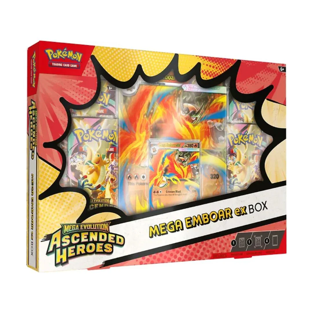 Pokémon Mega Evolution: Ascended Heroes Mega Emboar ex Box