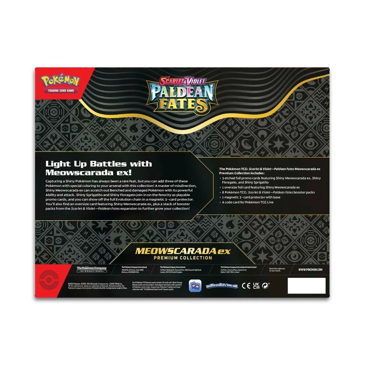 Pokémon Scarlet & Violet 4.5: Paldean Fates Premium Collection Box - Meowscarada ex - Image 3