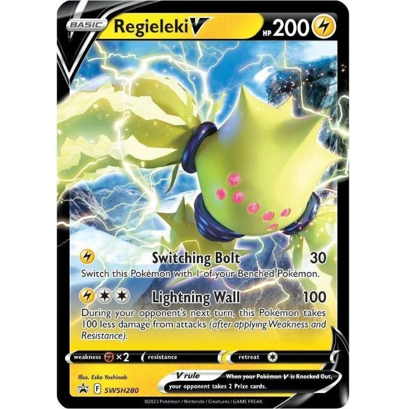 Regieleki V - SWSH280 Black Star Promo - Pokémon Sword & Shield: Crown Zenith