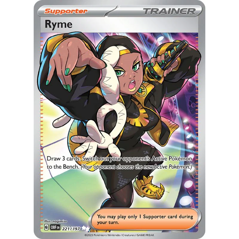 Ryme - Full Art Secret Rare - OBF 221/197 - Pokémon Scarlet & Violet: Obsidian Flames