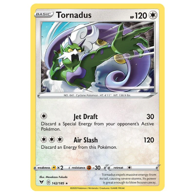 Tornadus Holo - VIV #142/185 - Pokémon Sword & Shield: Vivid Voltage