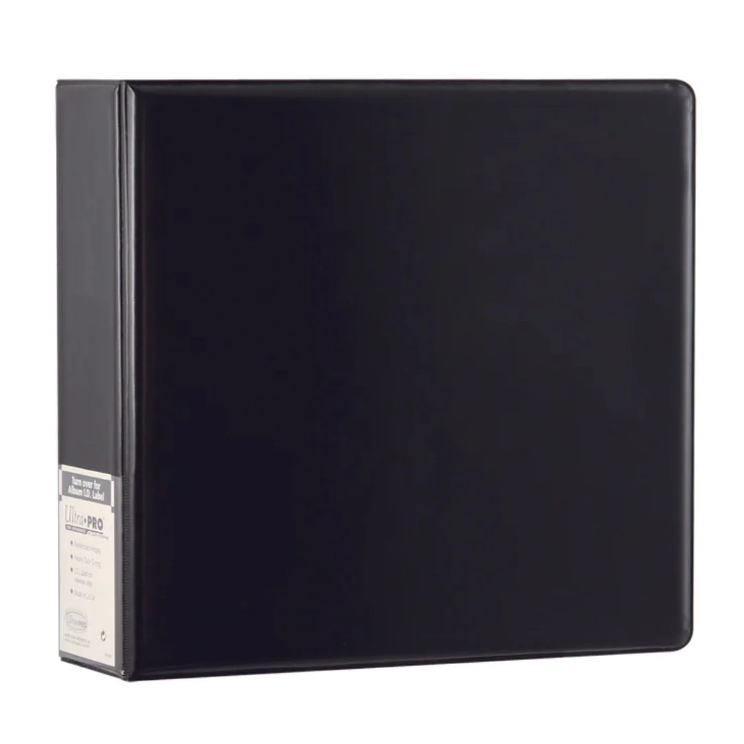 Ultra PRO: Plain Cover Album - 3-rings Pärm - Svart