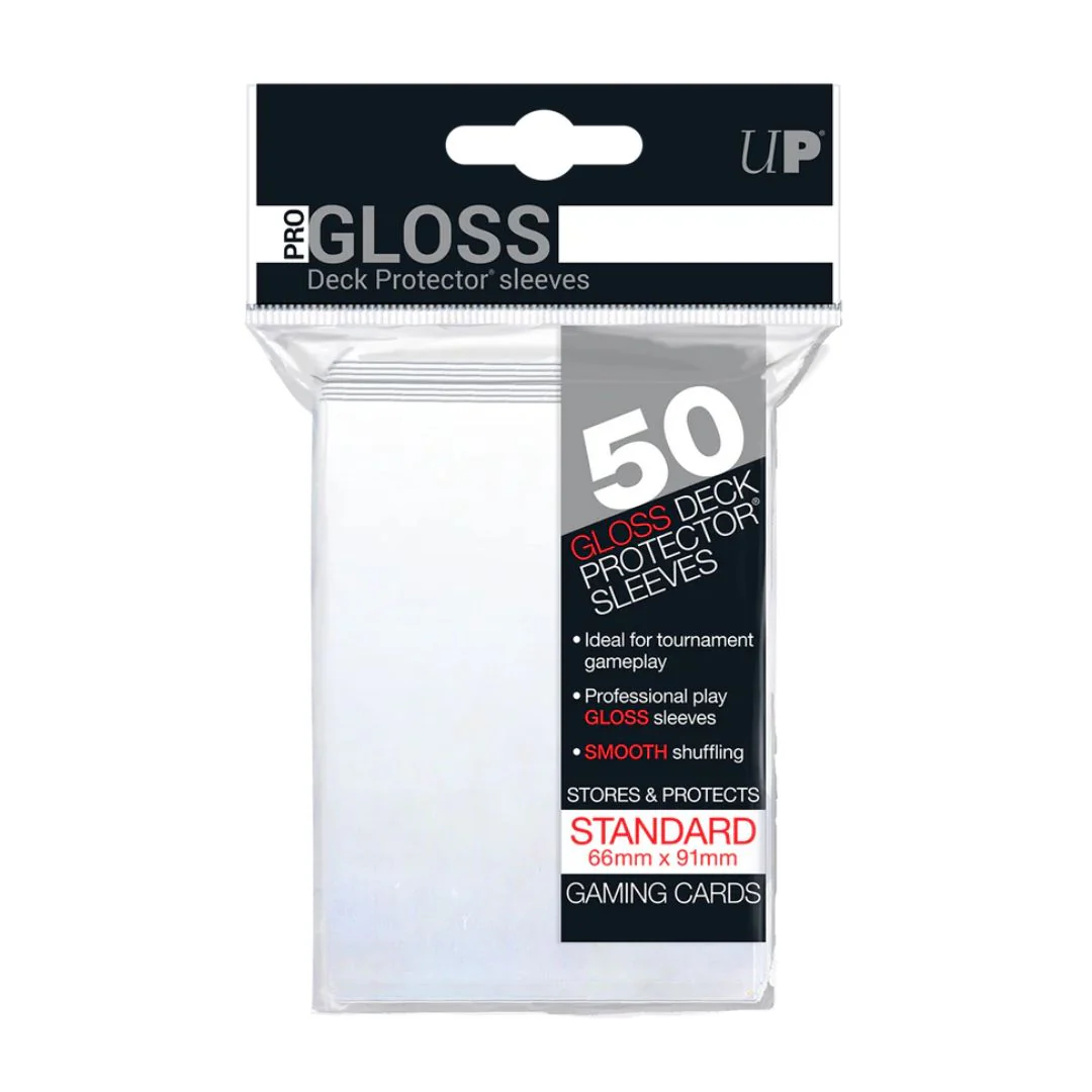 Ultra PRO: Standard Deck Protector Sleeves Pro Gloss 50st, Clear