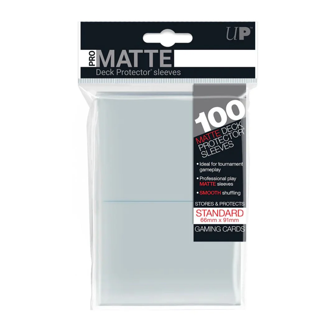 Ultra PRO: Standard Deck Protector Sleeves Pro Matte 100st, Clear