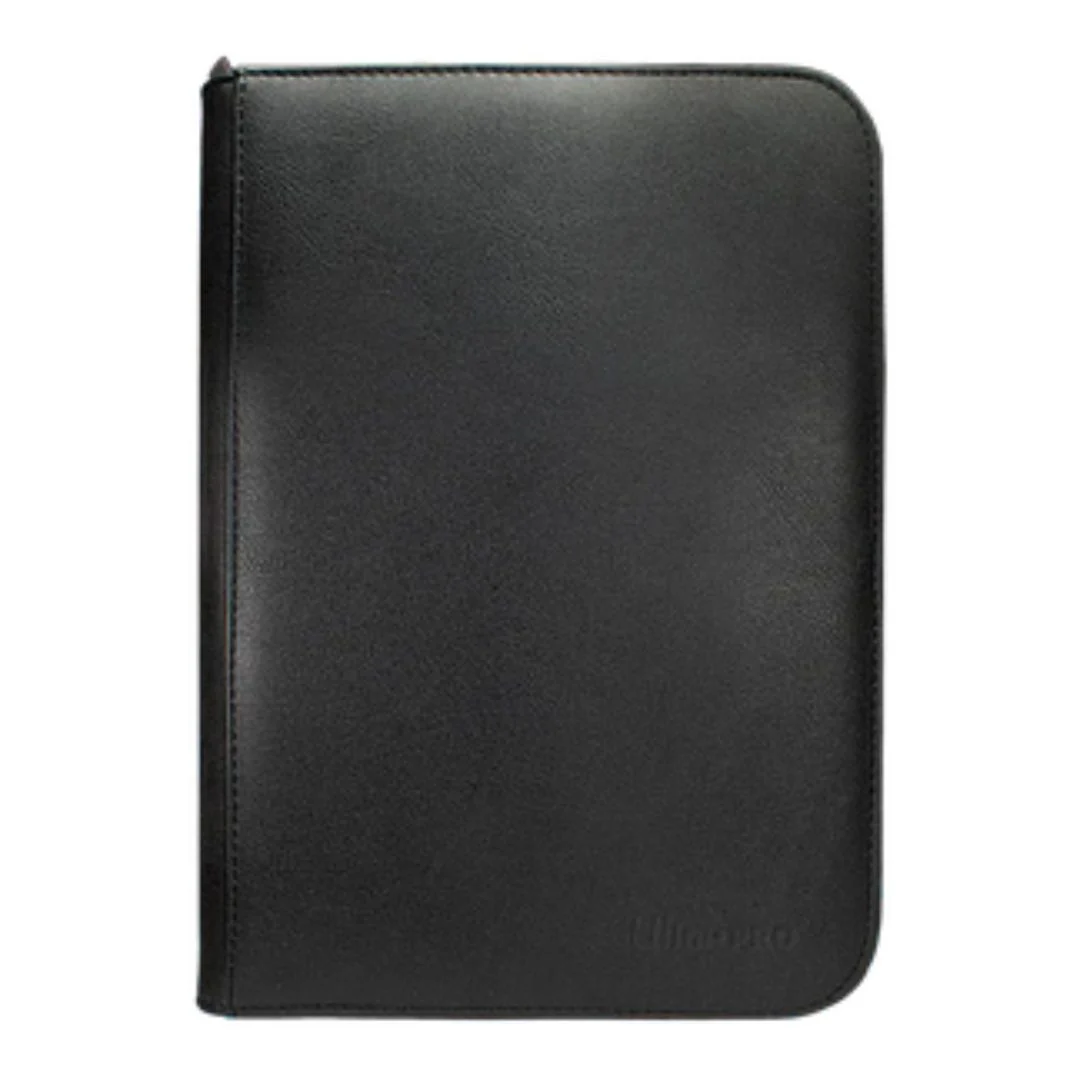 Ultra PRO: Vivid 4-Pocket Zippered PRO-Binder - Black